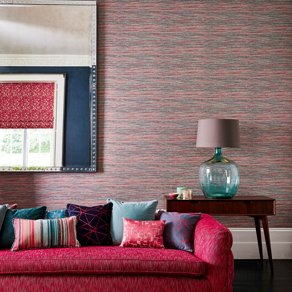 Affinity Wallpaper 111950 by Harlequin in Cerise Teal